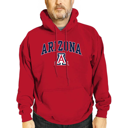 Arizona Wildcats Adult Arch & Logo Soft Style Gameday Hooded Sweatshirt - Red