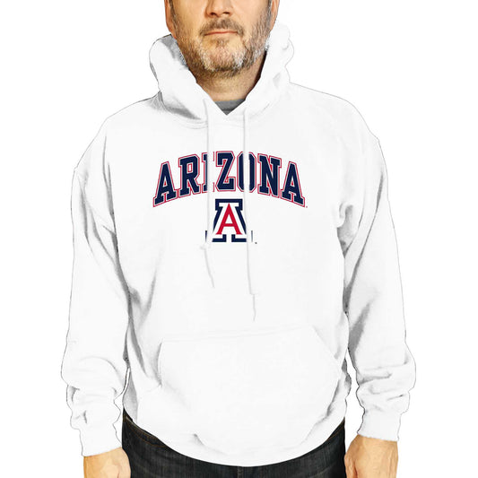 Arizona Wildcats Adult Arch & Logo Soft Style Gameday Hooded Sweatshirt - White