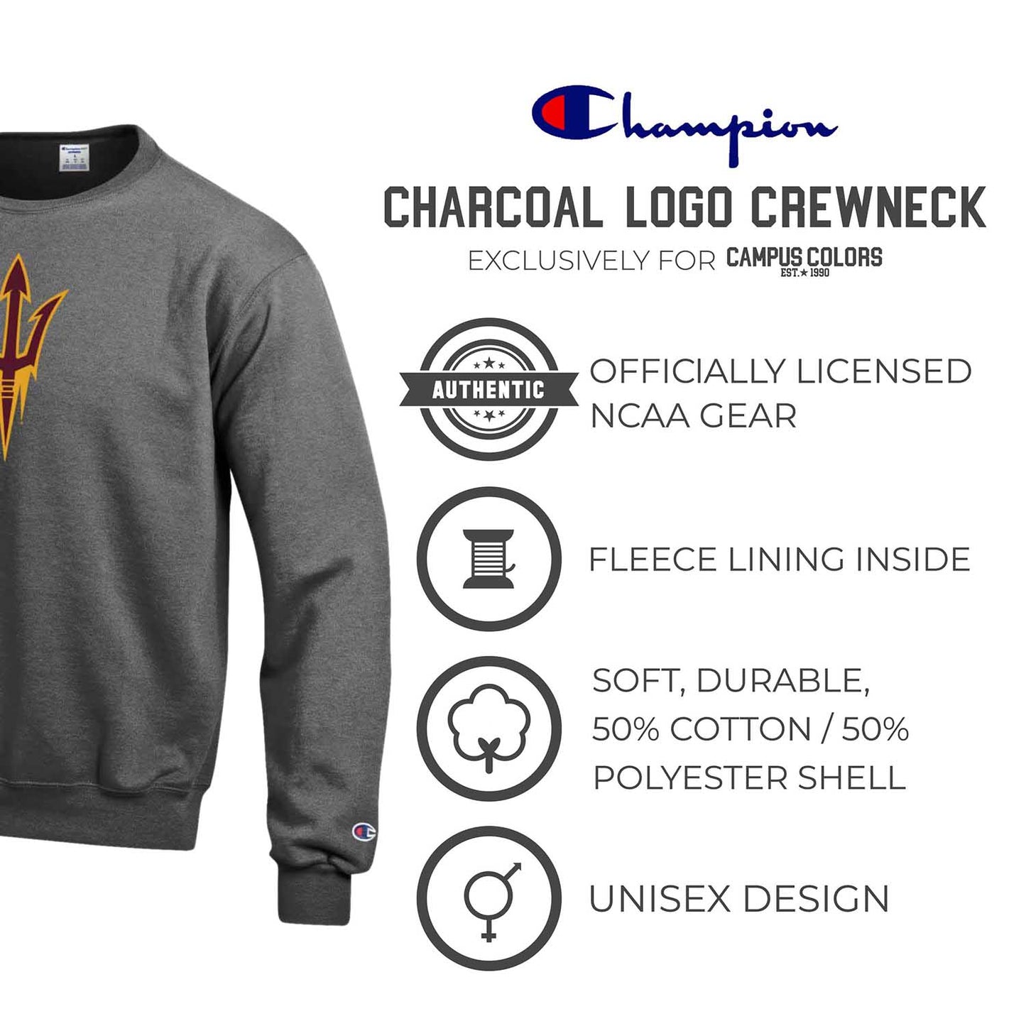 Arizona State Sun Devils Charcoal - Charcoal