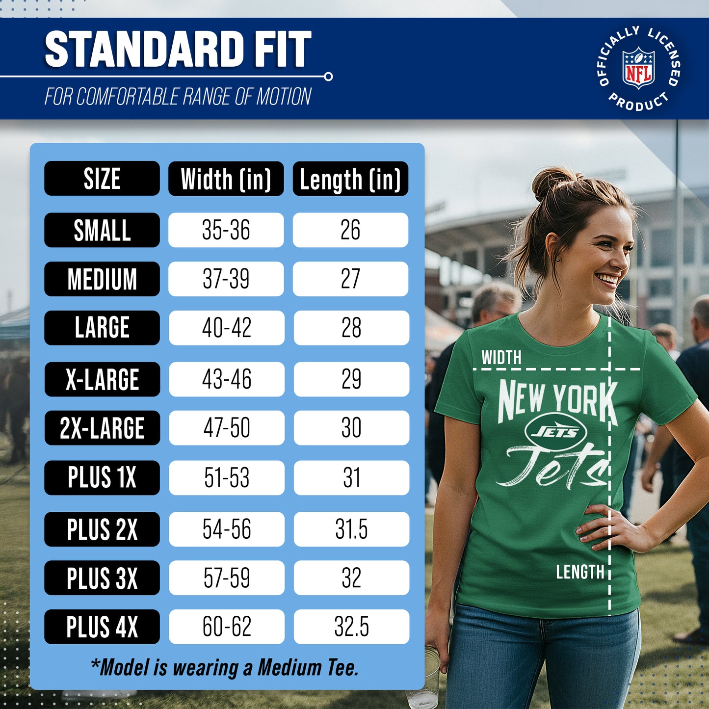 New York Jets NFL Women's Paintbrush Fitted T-Shirt - Green