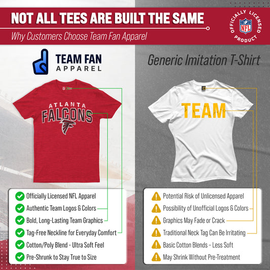 Atlanta Falcons NFL Starting Fresh Short Sleeve Heather T-Shirt - Red
