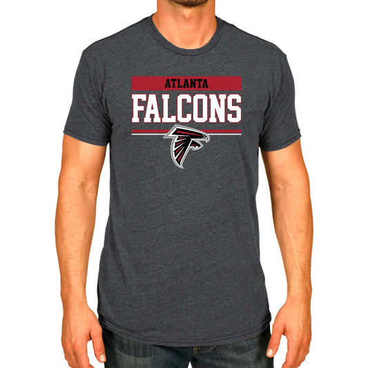 Atlanta Falcons NFL Adult Team Block Tagless T-Shirt - Charcoal