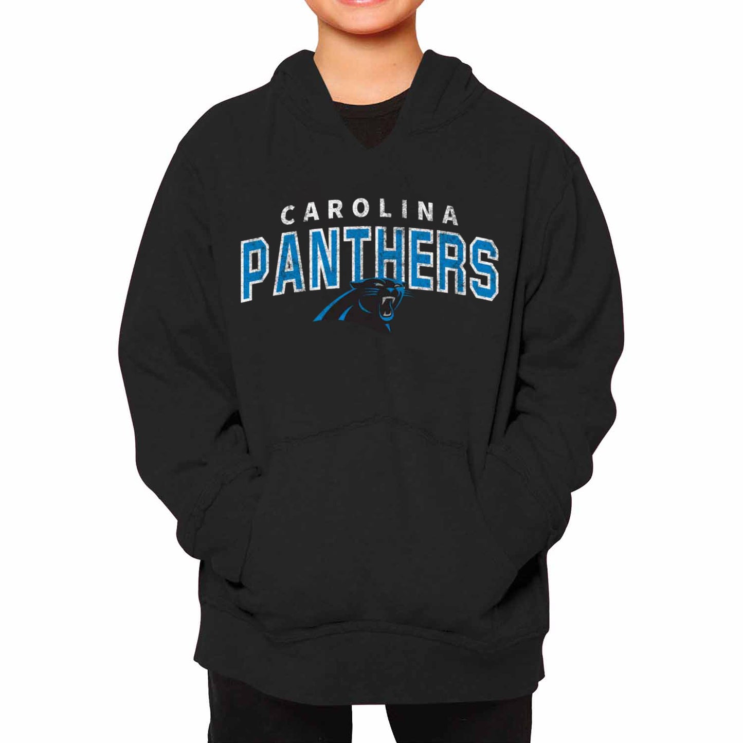 Carolina Panthers NFL Youth Starting Fresh Hoodie- Pro Football Sweatshirt for Boys and Girls - Black