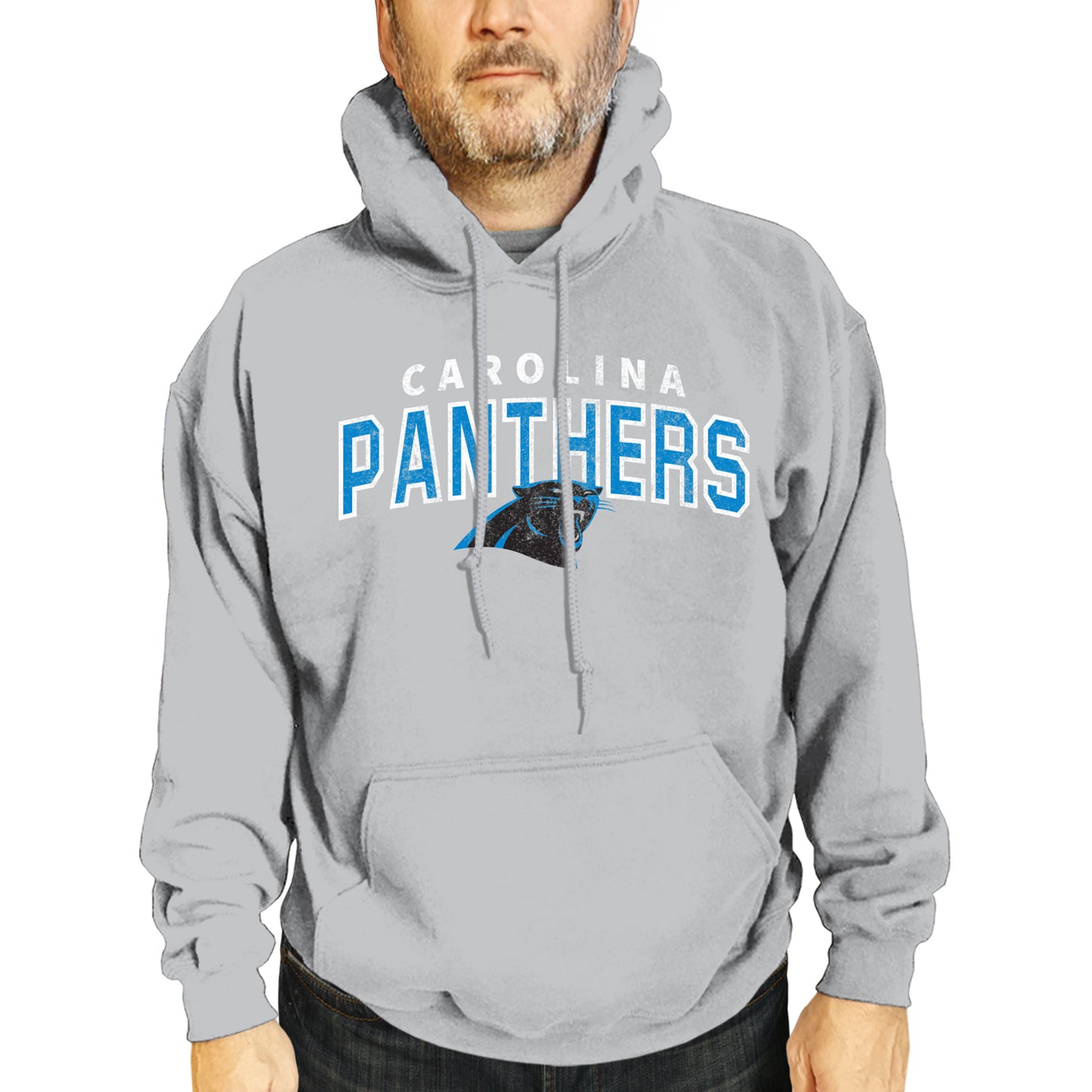 Carolina Panthers NFL Adult Unisex Starting Fresh Ultra Soft Fleece Hooded Sweatshirt - Athletic Heather