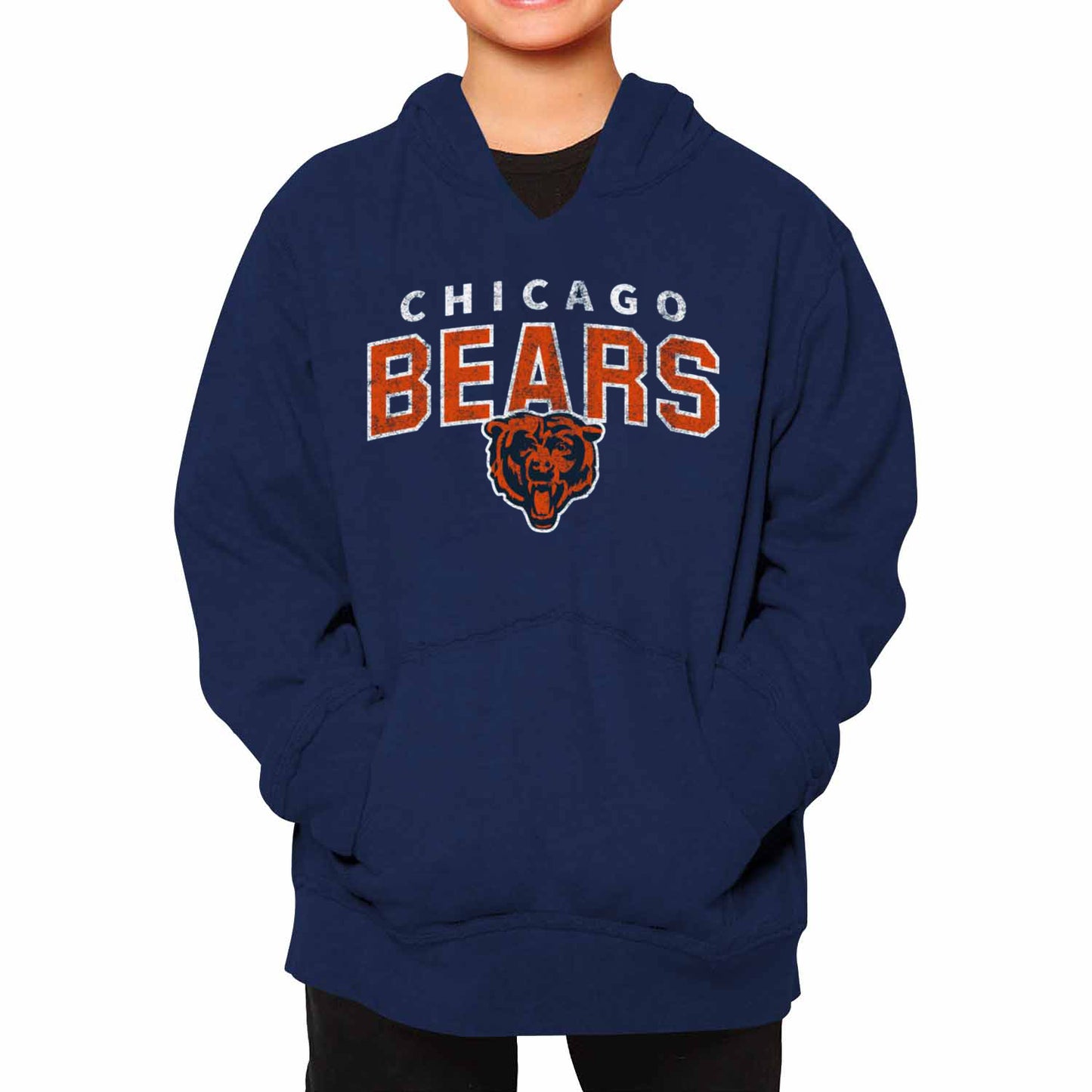 Chicago Bears NFL Youth Starting Fresh Hoodie- Pro Football Sweatshirt for Boys and Girls - Navy