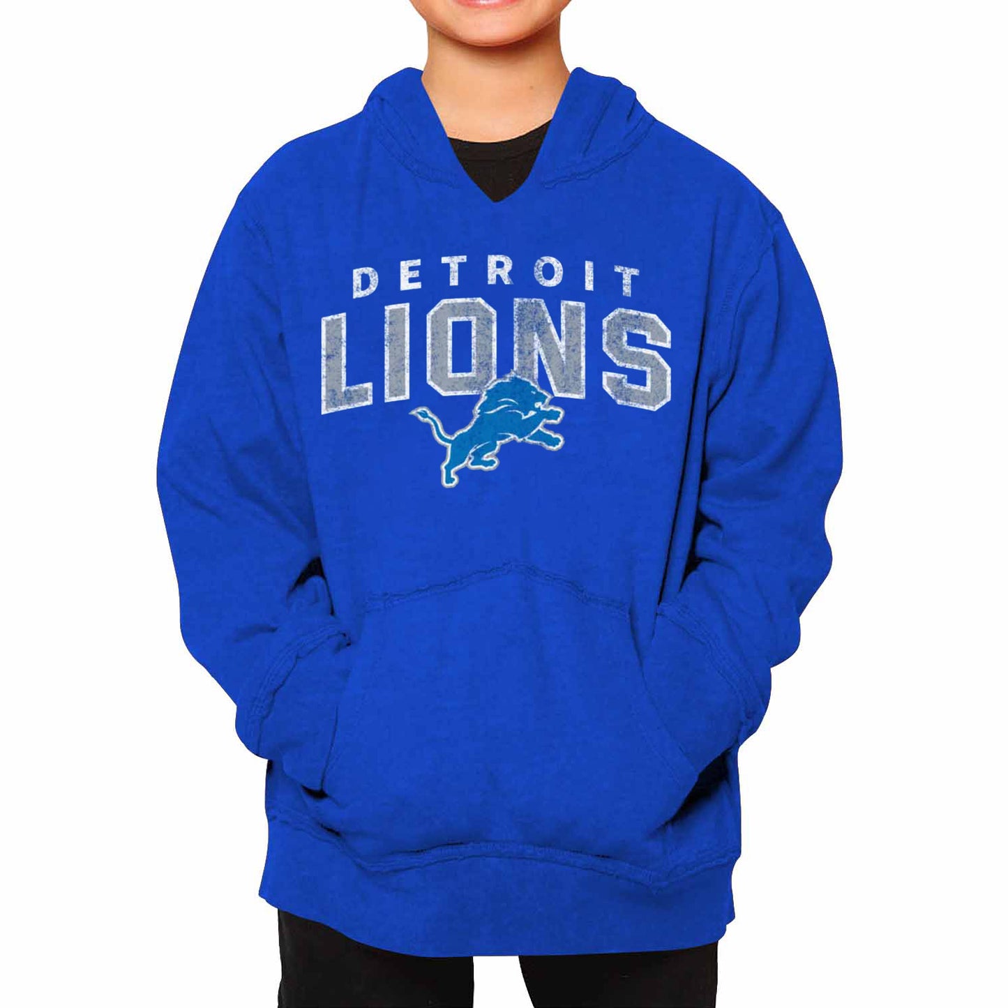 Detroit Lions NFL Youth Starting Fresh Hoodie- Pro Football Sweatshirt for Boys and Girls - Royal