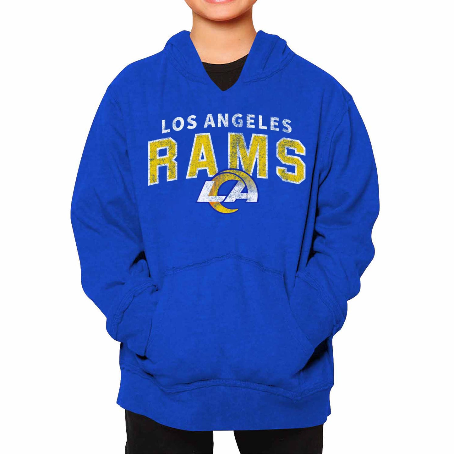 Los Angeles Rams NFL Youth Starting Fresh Hoodie- Pro Football Sweatshirt for Boys and Girls - Royal