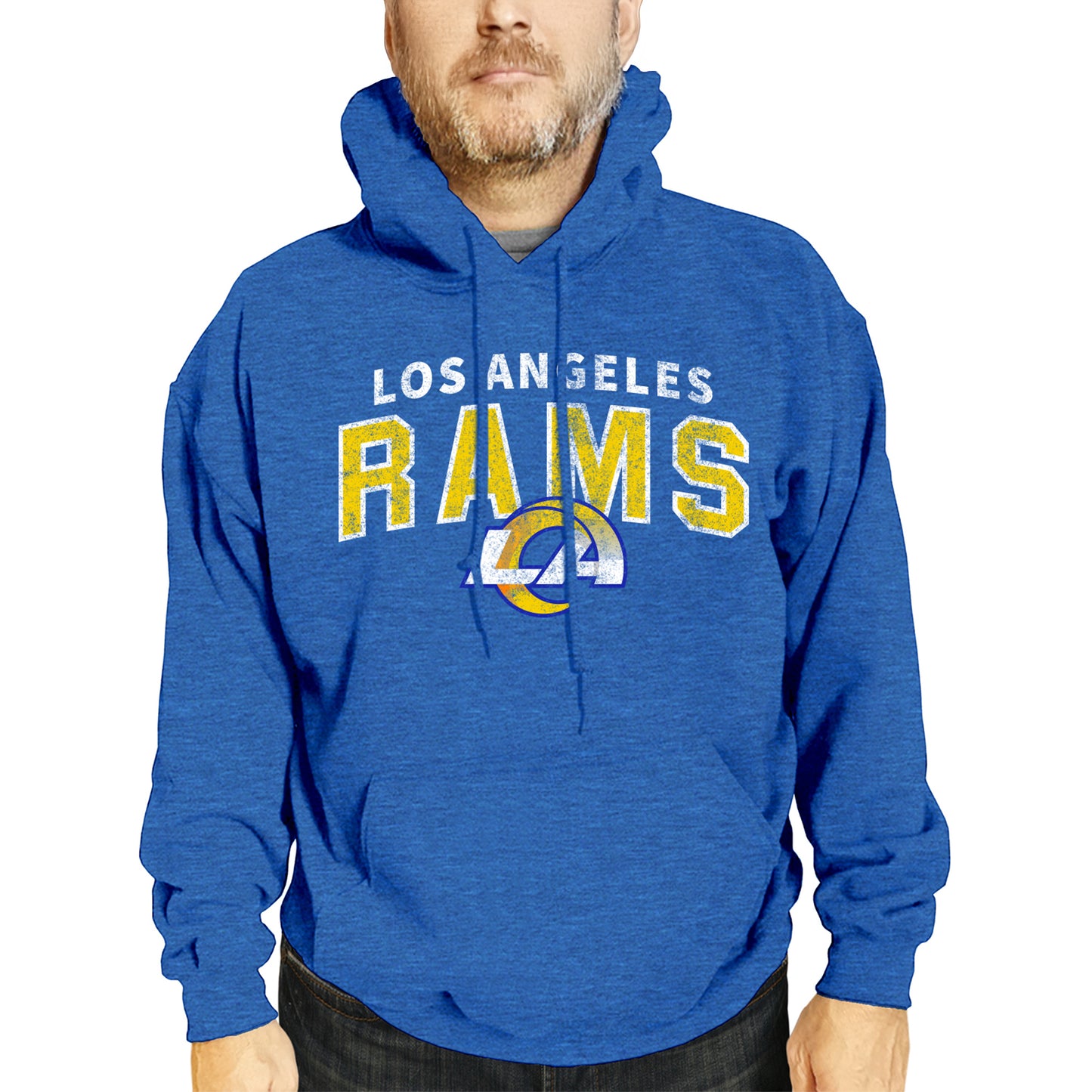 Los Angeles Rams NFL Adult Unisex Starting Fresh Ultra Soft Fleece Hooded Sweatshirt - Royal
