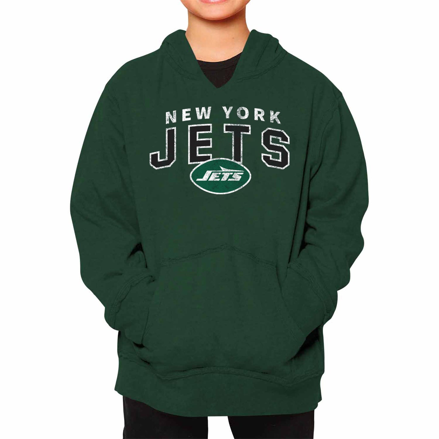 New York Jets NFL Youth Starting Fresh Hoodie- Pro Football Sweatshirt for Boys and Girls - Green