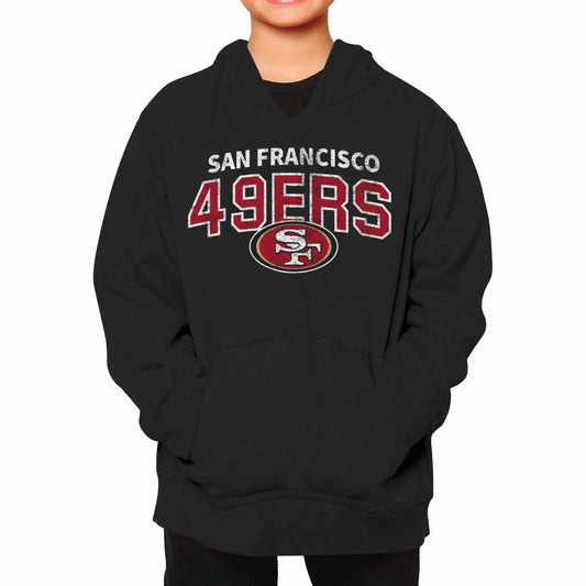 San Francisco 49ers NFL Youth Starting Fresh Hoodie- Pro Football Sweatshirt for Boys and Girls - Black