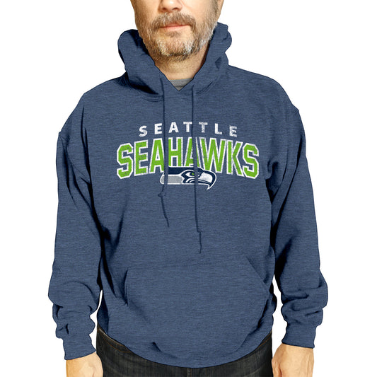Seattle Seahawks NFL Adult Unisex Starting Fresh Ultra Soft Fleece Hooded Sweatshirt - Navy