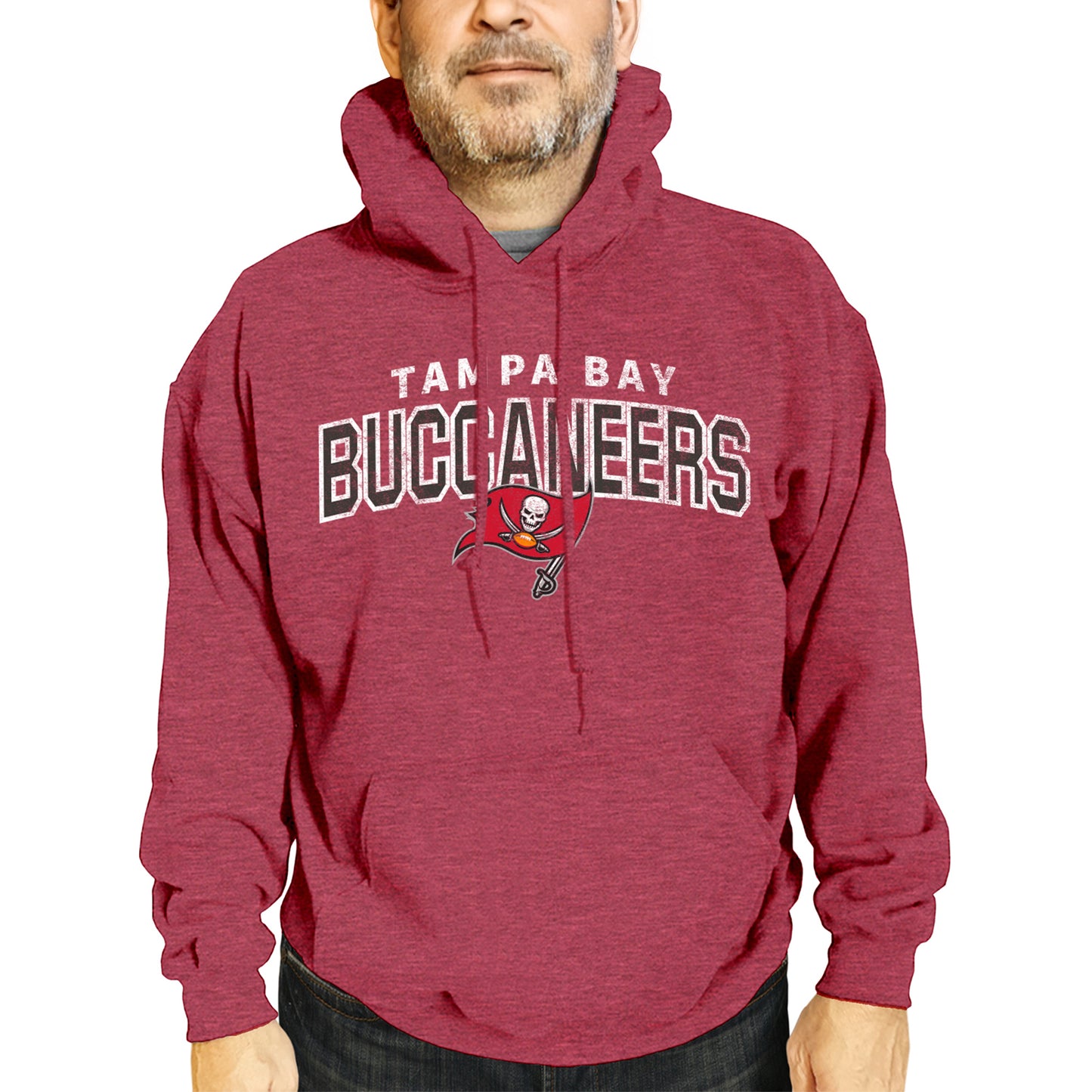 Tampa Bay Buccaneers NFL Adult Unisex Starting Fresh Ultra Soft Fleece Hooded Sweatshirt - Cardinal
