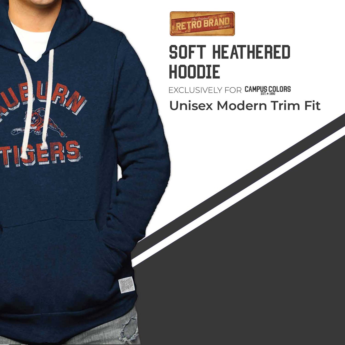 Auburn Tigers Adult University Hoodie - Navy