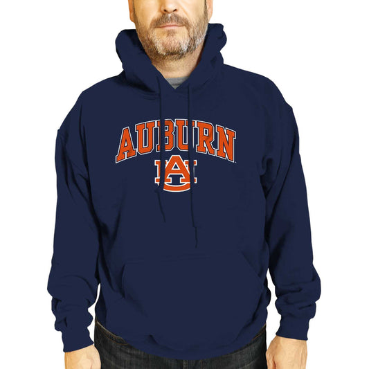 Auburn Tigers Campus Colors Adult Arch & Logo Soft Style Gameday Hooded Sweatshirt  - Navy