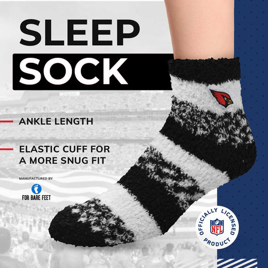 Arizona Cardinals NFL Cozy Soft Slipper Socks - Black