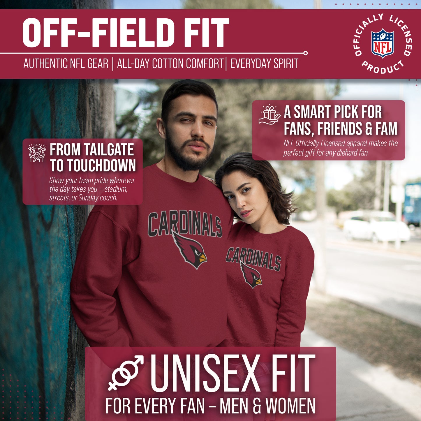 Arizona Cardinals NFL Home Team Crew - Cardinal