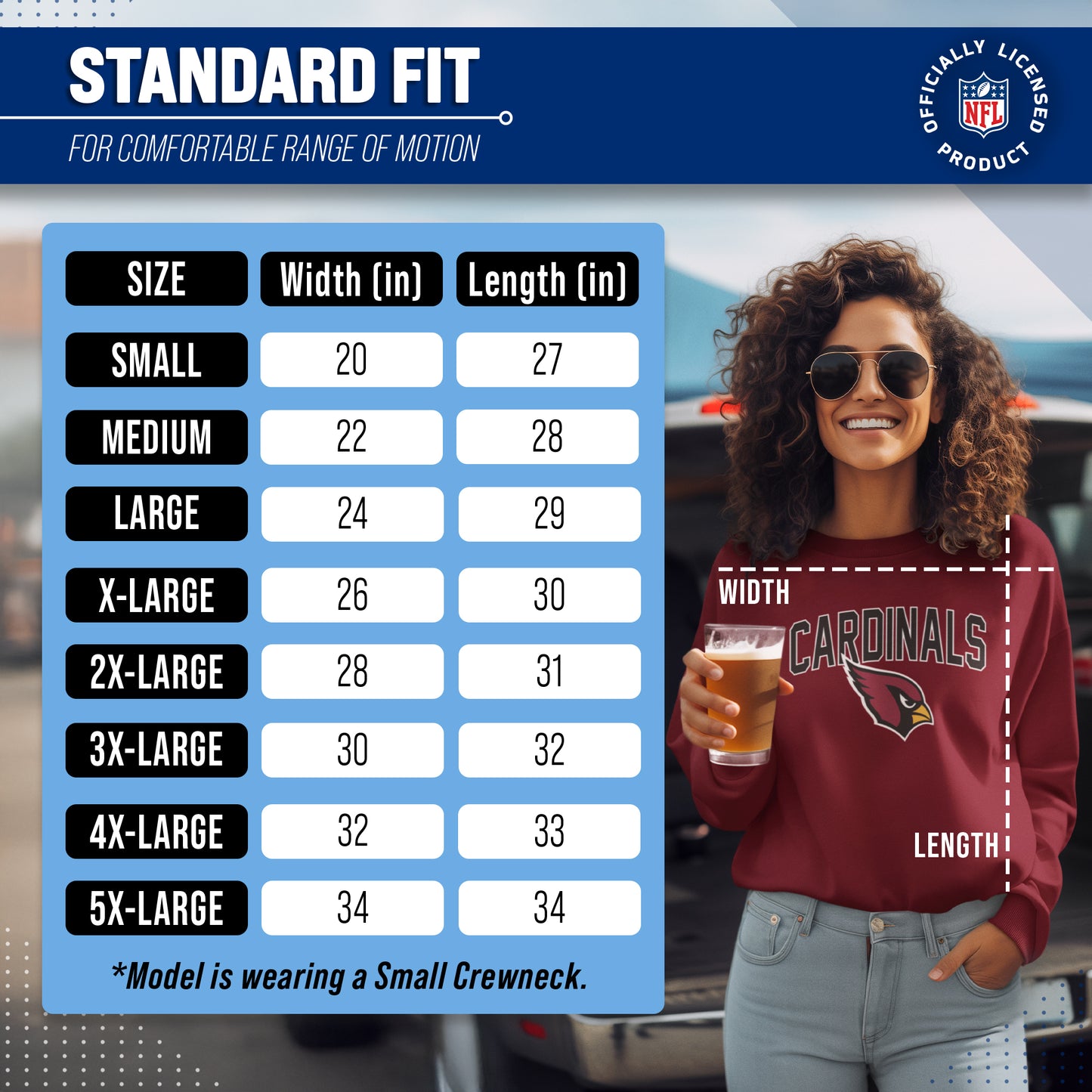 Arizona Cardinals NFL Home Team Crew - Cardinal