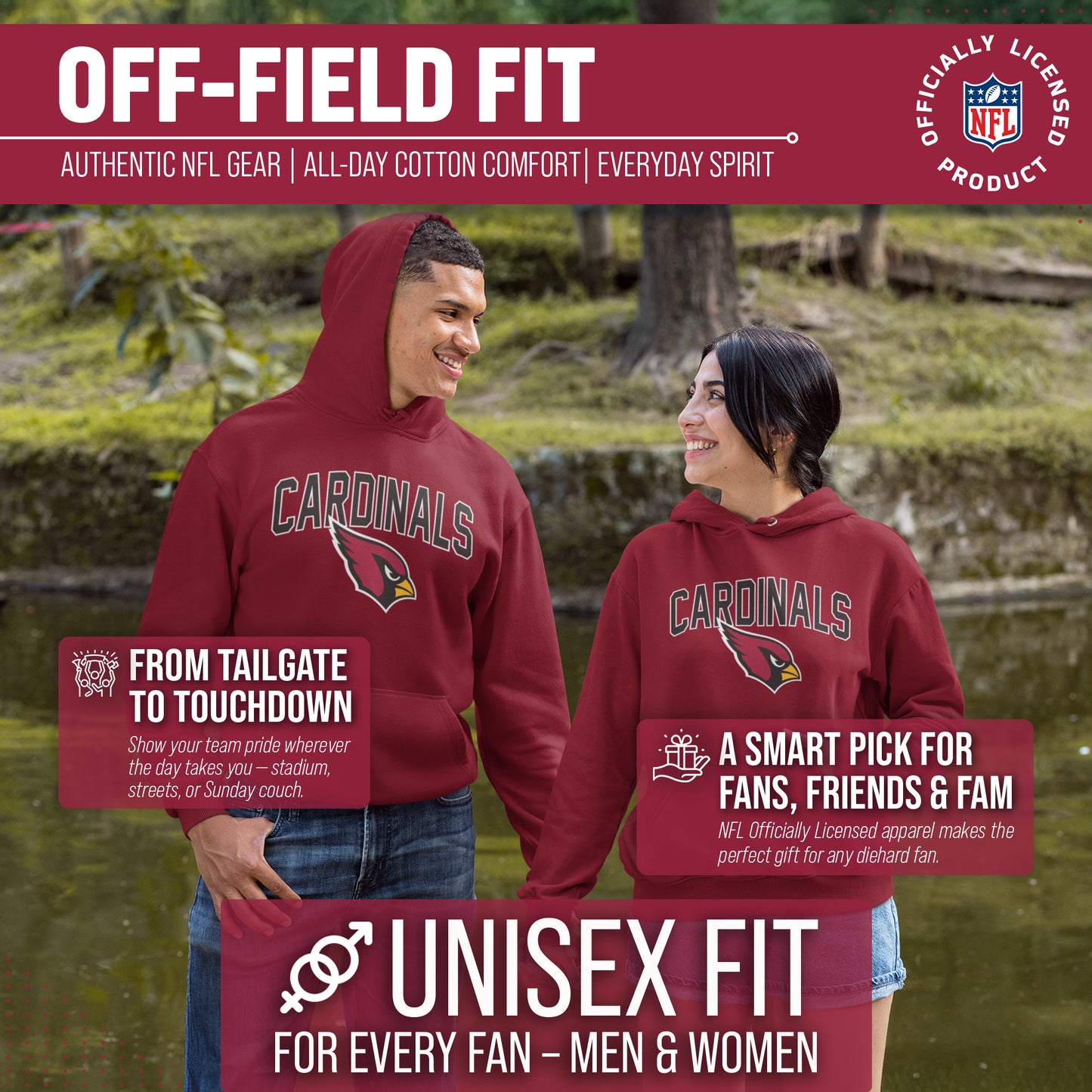 Arizona Cardinals NFL Home Team Hoodie - Cardinal