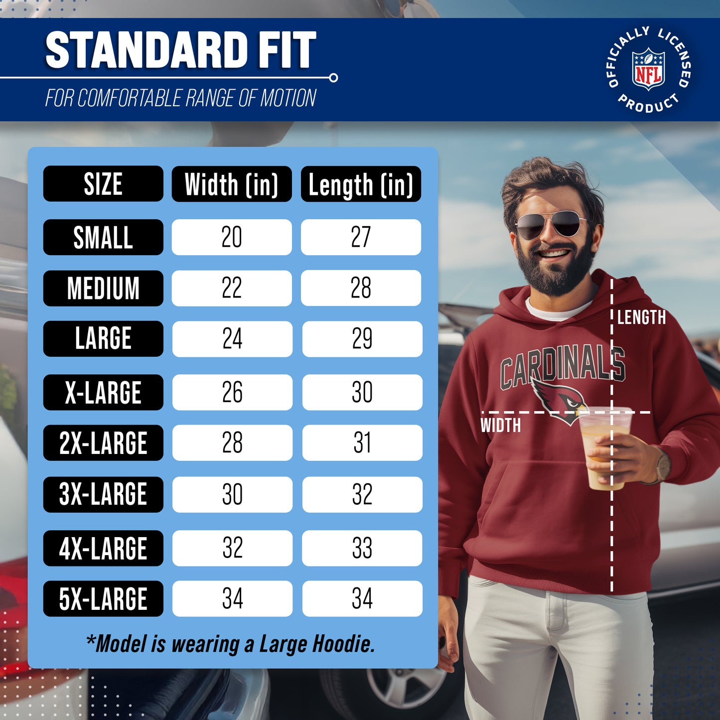 Arizona Cardinals NFL Home Team Hoodie - Cardinal