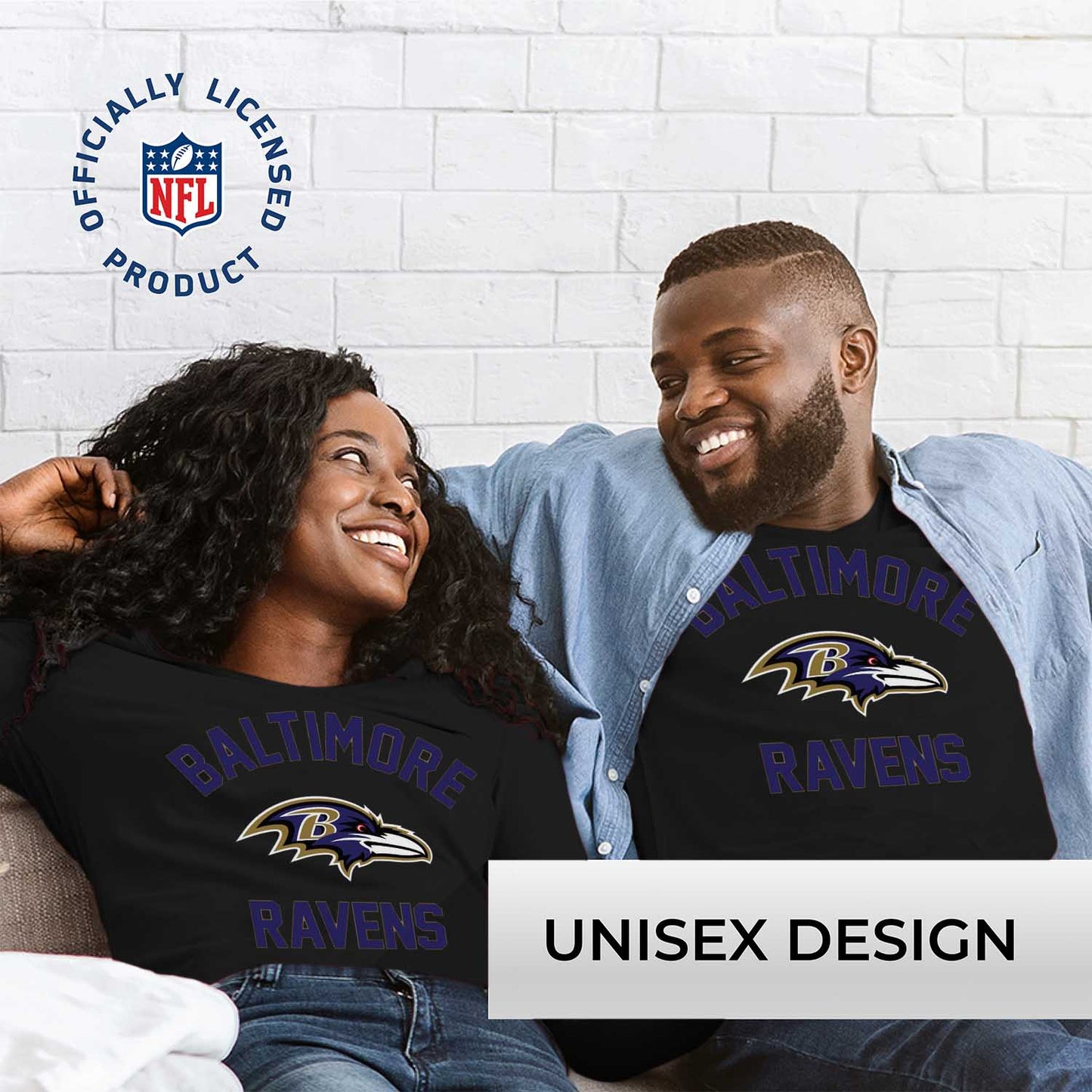 Baltimore Ravens NFL Gameday Adult Long Sleeve Shirt - Black