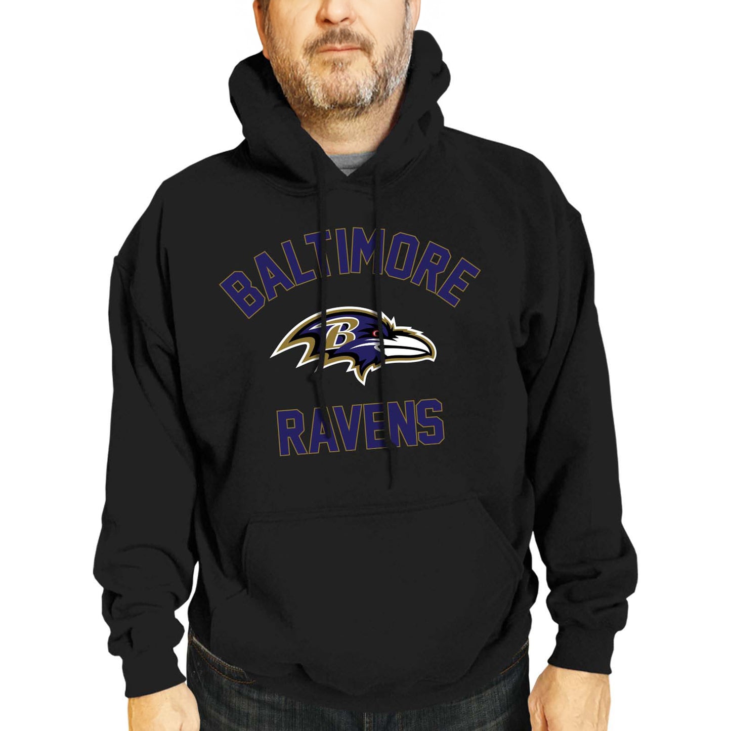 Baltimore Ravens NFL Adult Gameday Hooded Sweatshirt - Black