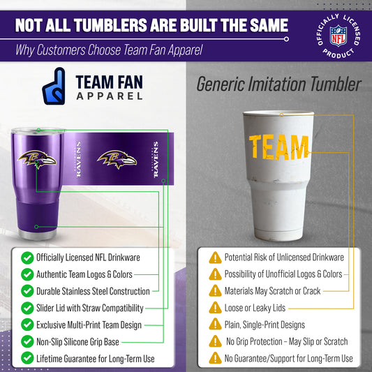 Baltimore Ravens NFL 30oz Gameday Stainless Steel Tumbler - Purple
