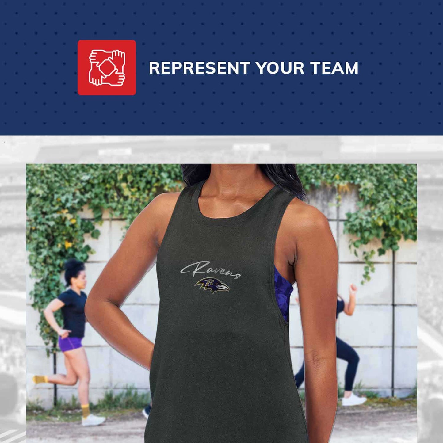 Baltimore Ravens NFL Women's Muscle Tank - Black
