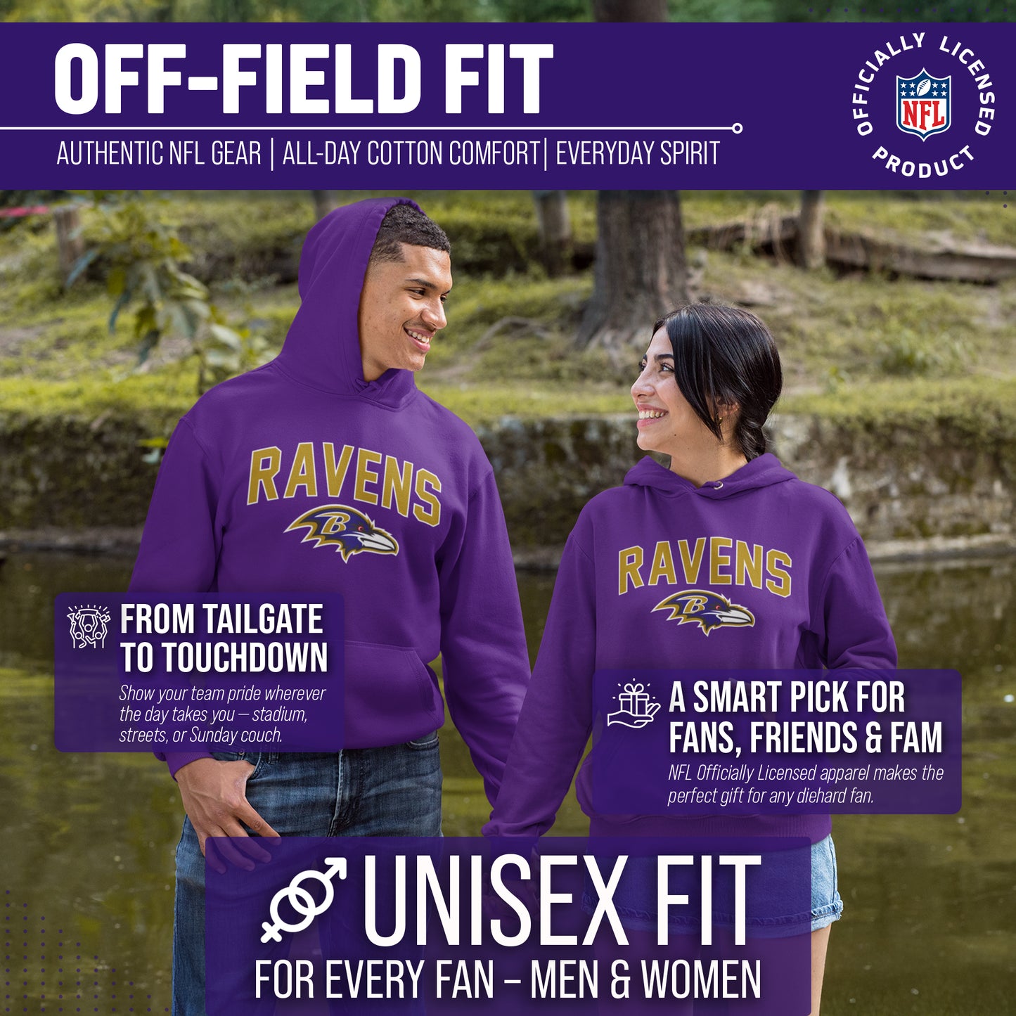 Baltimore Ravens NFL Home Team Hoodie - Purple