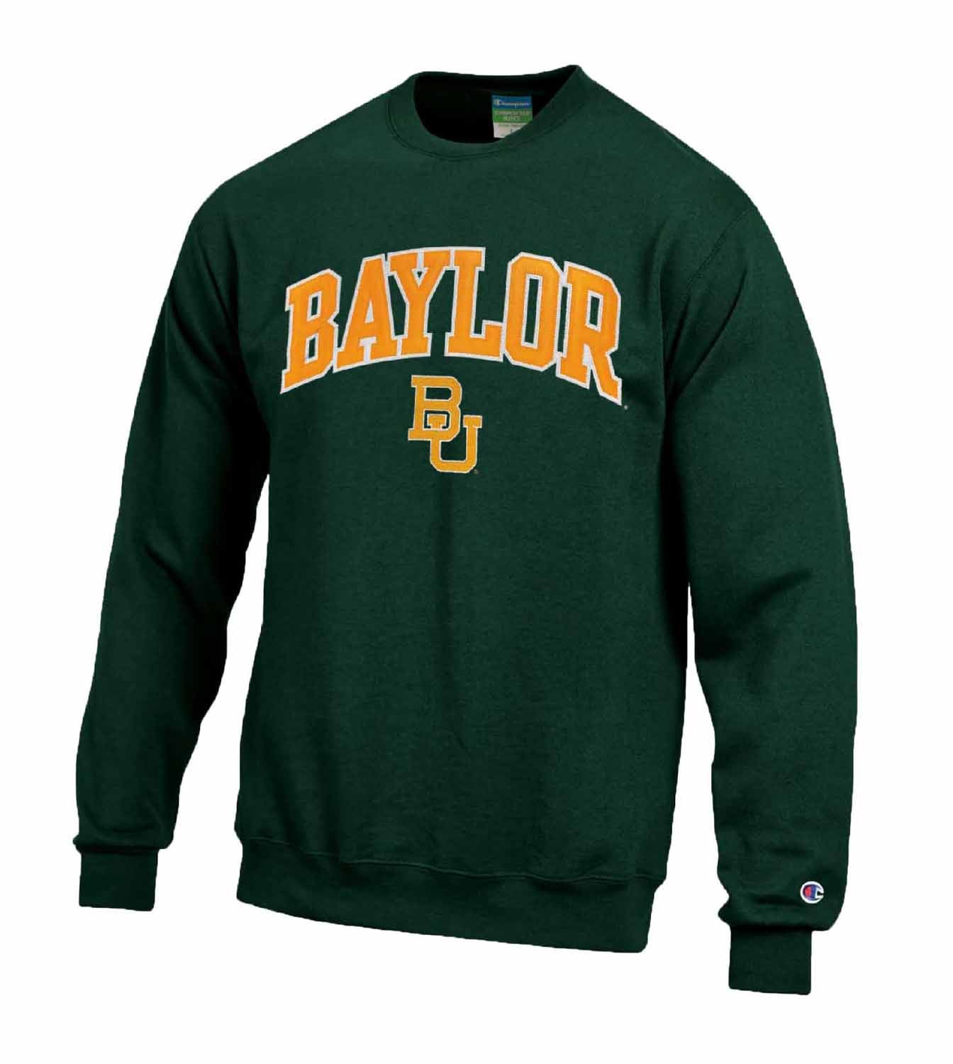 Baylor Bears Adult Tackle Twill Crewneck - Green