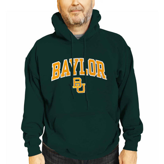 Baylor Bears NCAA Adult Tackle Twill Hooded Sweatshirt - Green