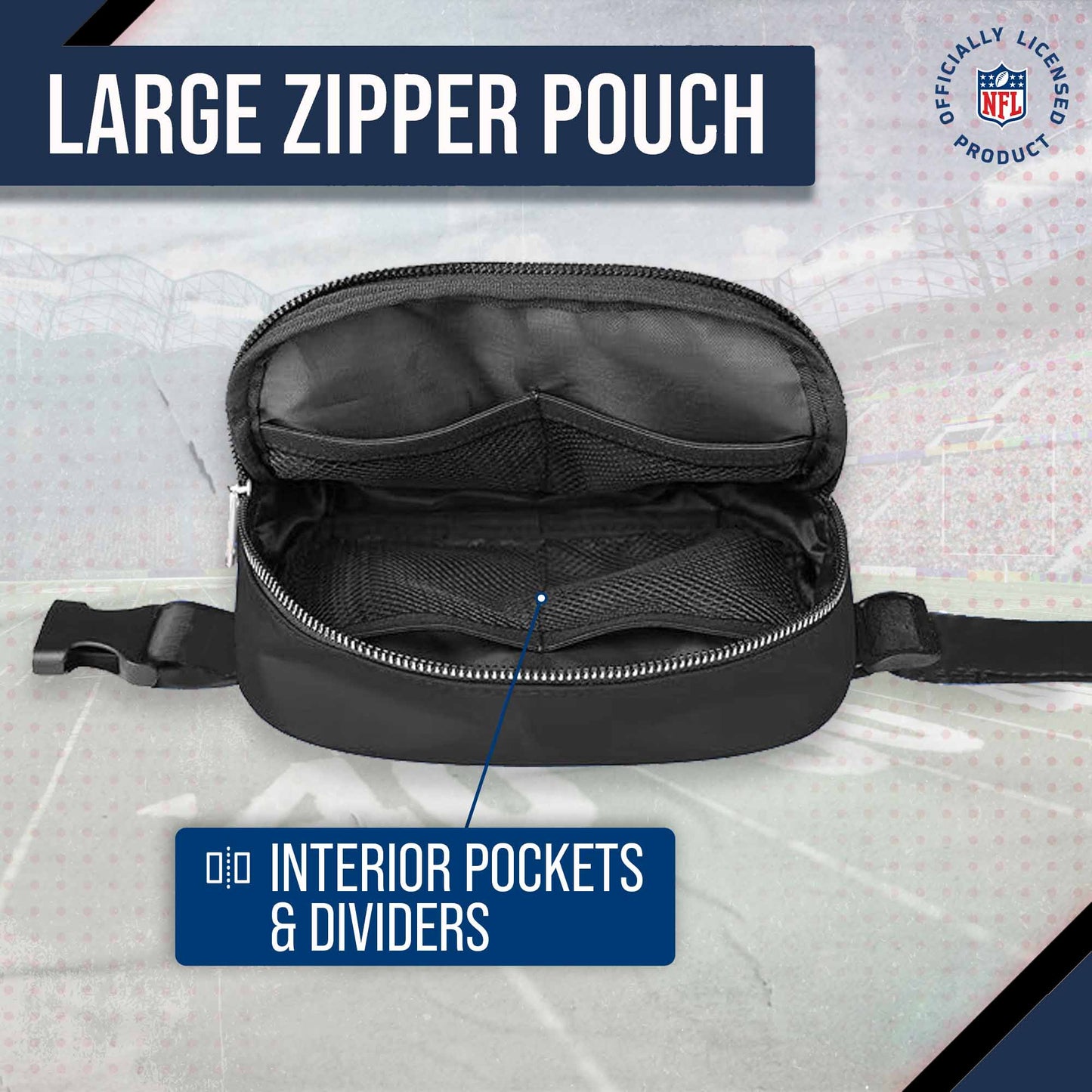 Dallas Cowboys NFL Gameday On The Move Crossbody Belt Bag - Navy