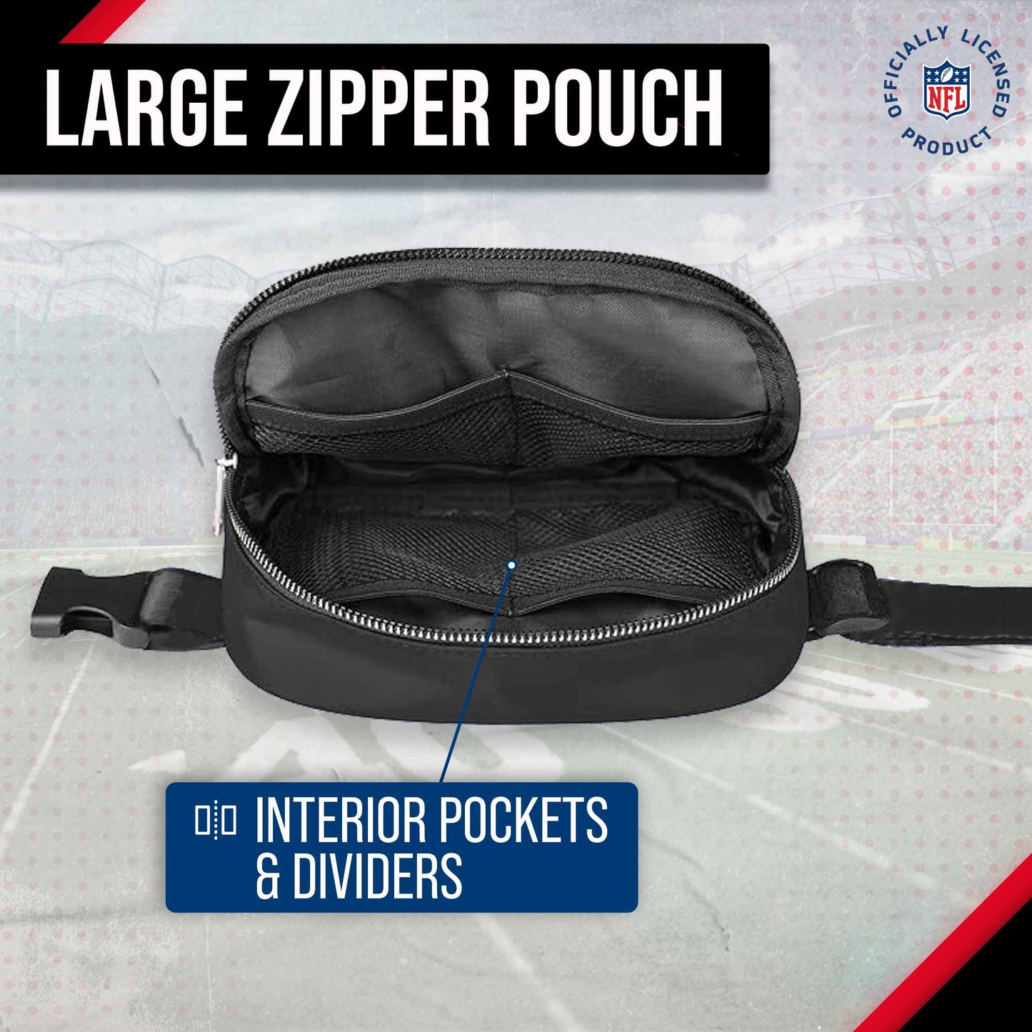 San Francisco 49ers NFL Gameday On The Move Crossbody Belt Bag - Red