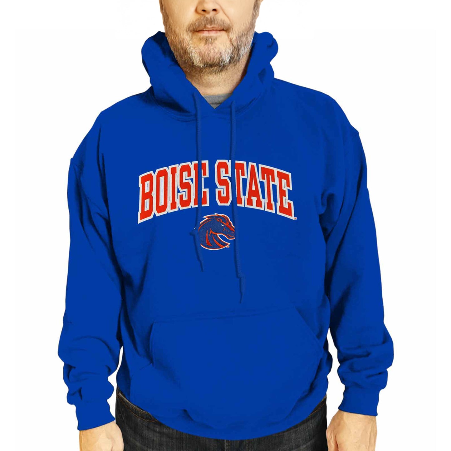 Boise State Broncos NCAA Adult Tackle Twill Hooded Sweatshirt - Royal