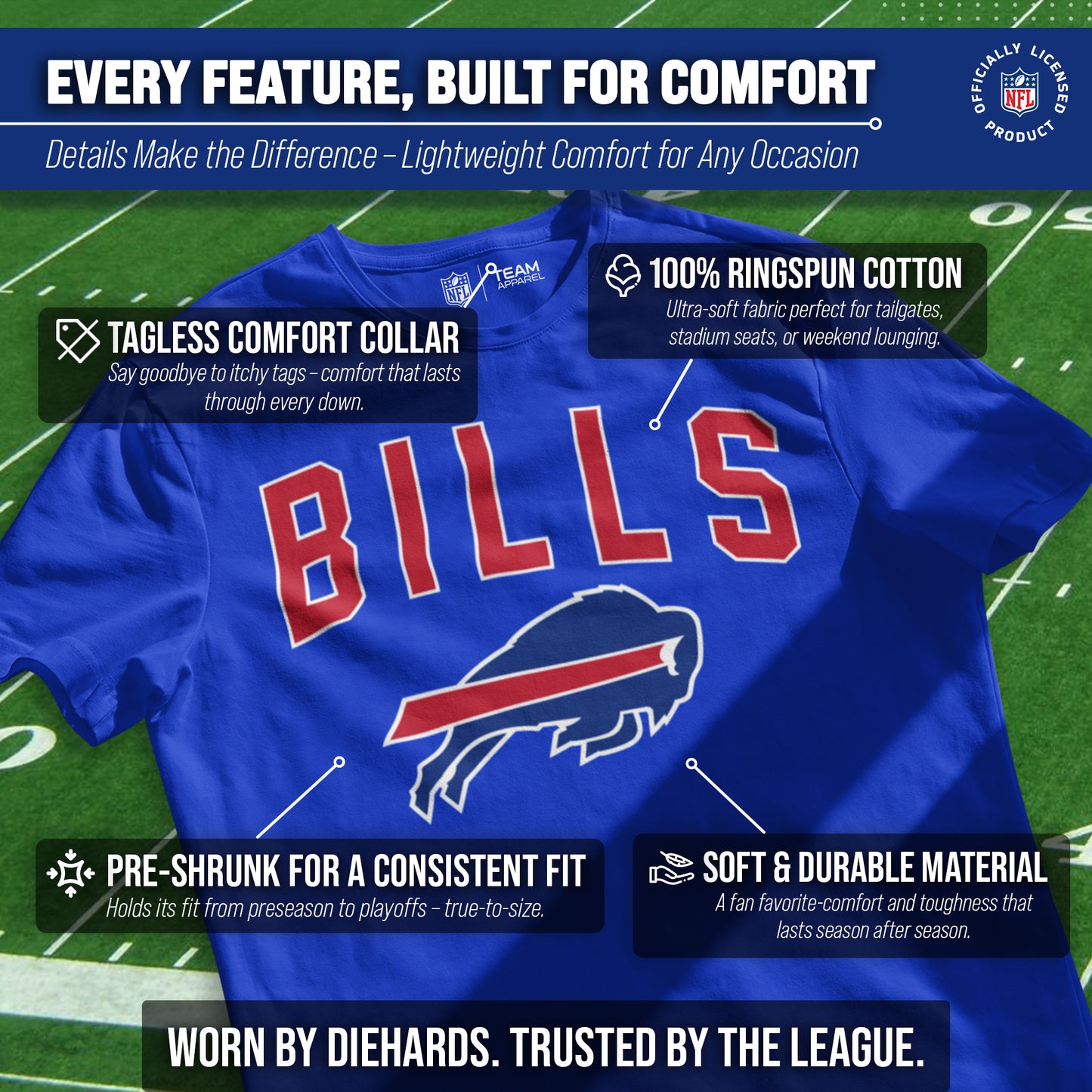 Buffalo Bills NFL Home Team Tee - Royal