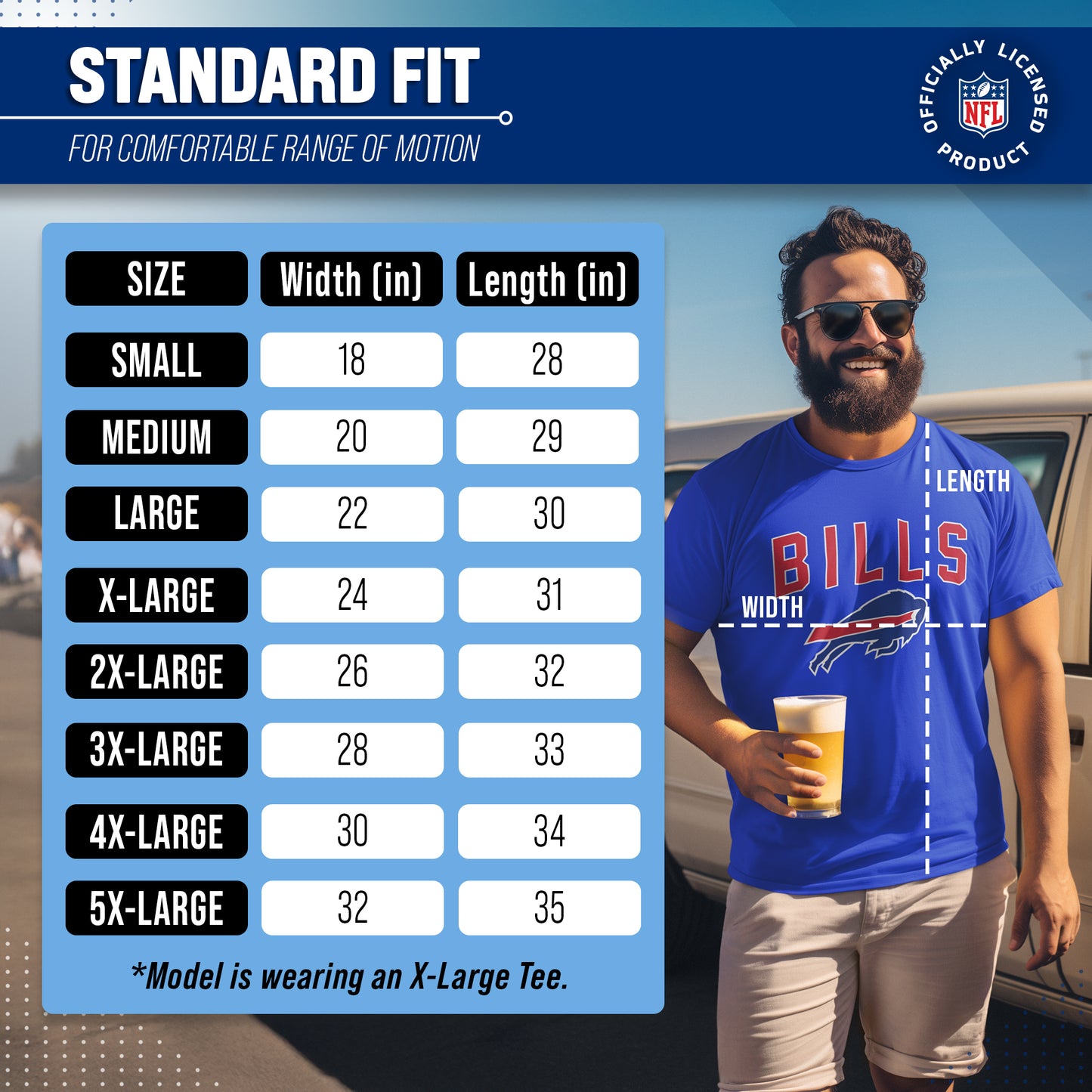Buffalo Bills NFL Home Team Tee - Royal