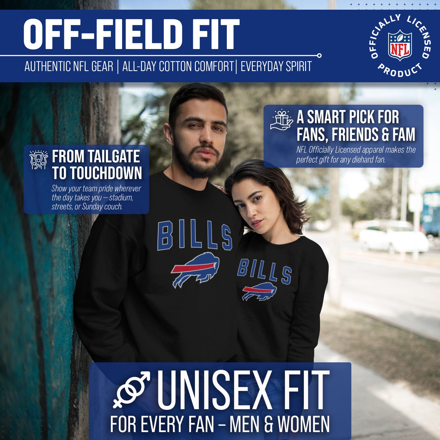 Buffalo Bills NFL Home Team Crew - Black