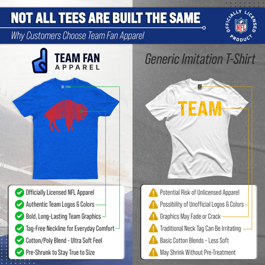 Buffalo Bills NFL Modern Throwback T-shirt - Royal