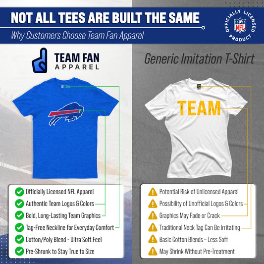 Buffalo Bills NFL Modern Throwback T-shirt - Team Color