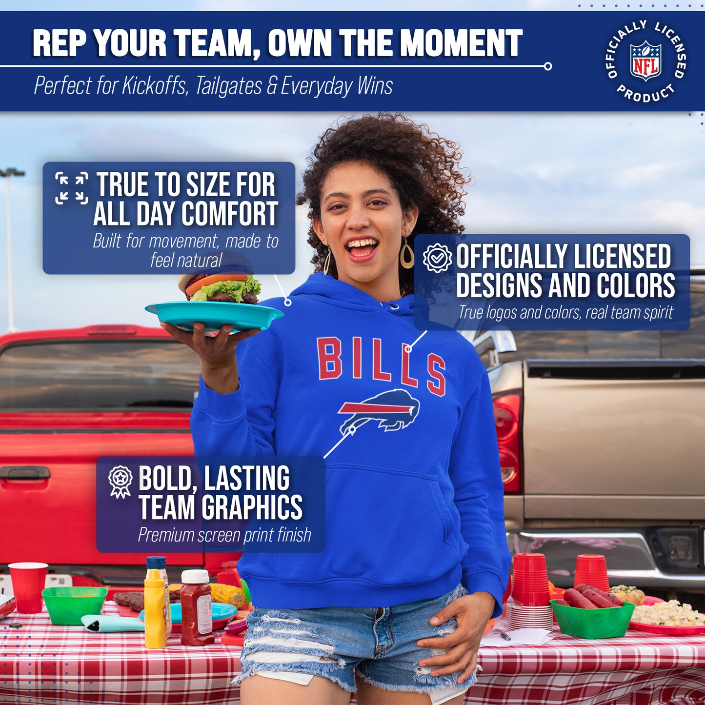 Buffalo Bills NFL Home Team Hoodie - Royal