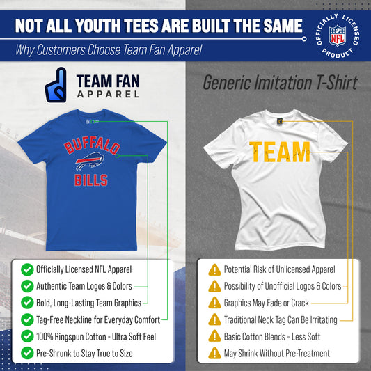 Buffalo Bills NFL Youth Gameday Football T-Shirt - Royal