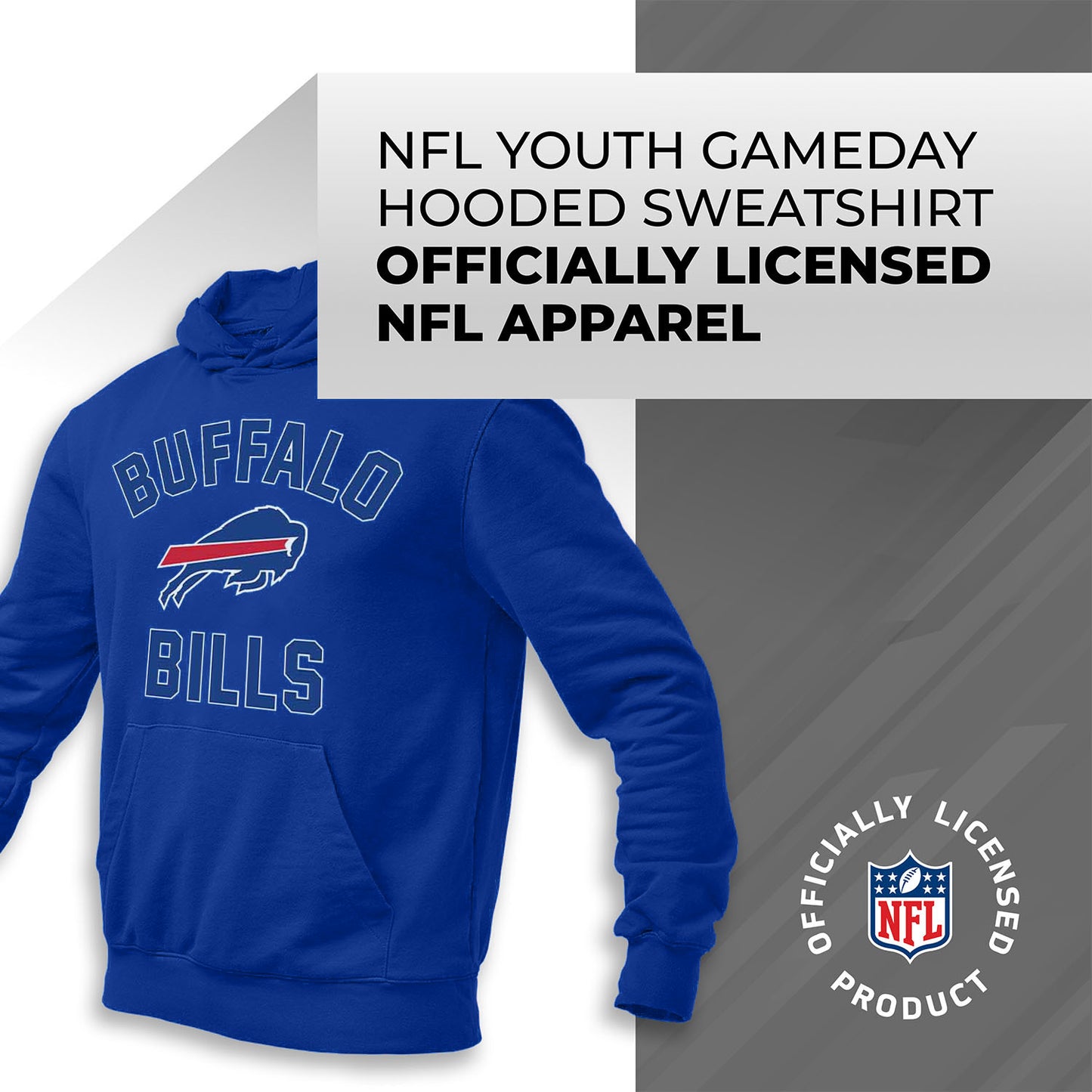Buffalo Bills NFL Youth Gameday Hooded Sweatshirt - Royal