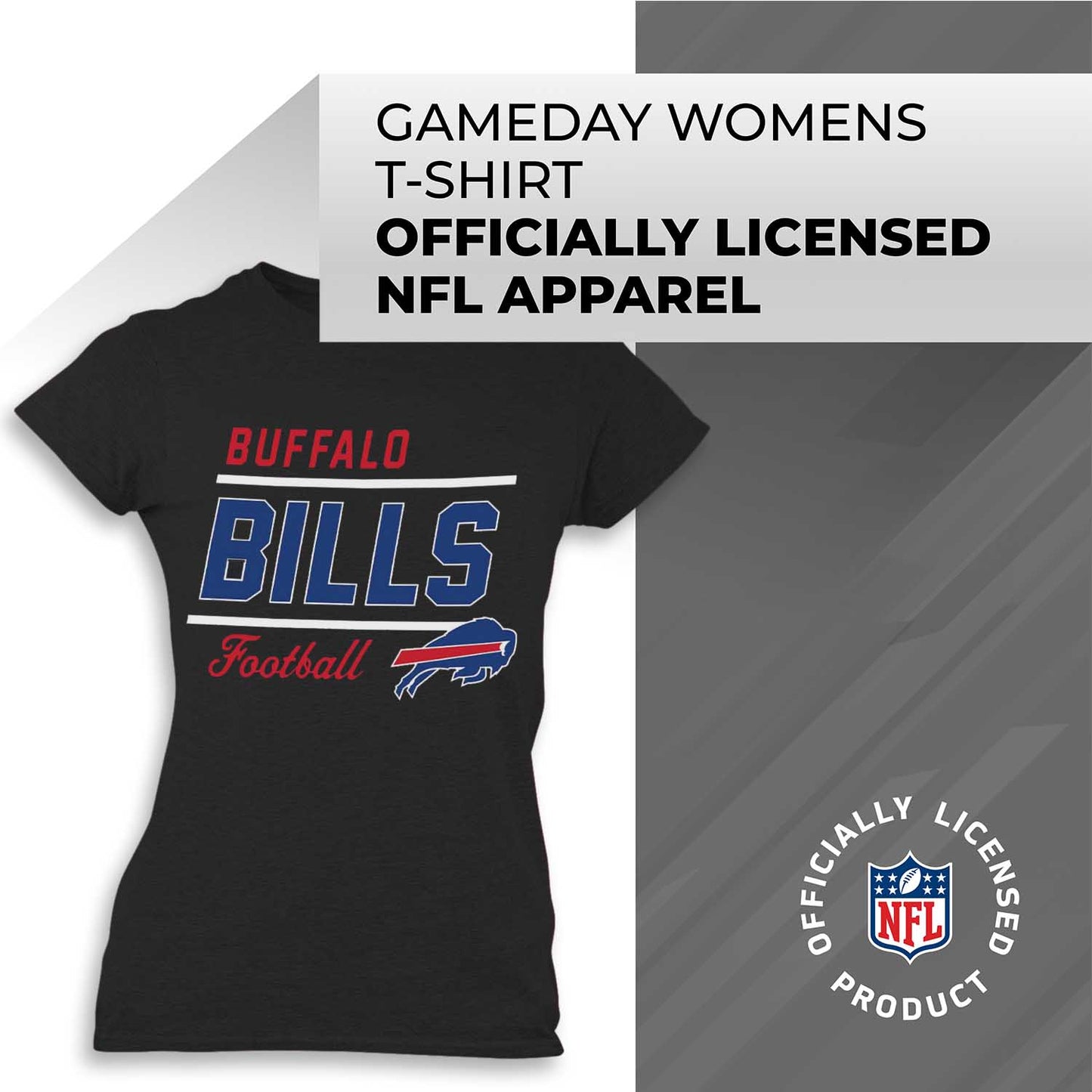 Buffalo Bills NFL Gameday Women's Relaxed Fit T-shirt - Black