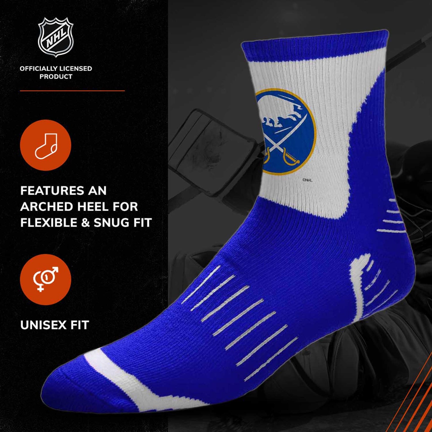 Buffalo Sabres NHL Youth Surge Socks - Royal