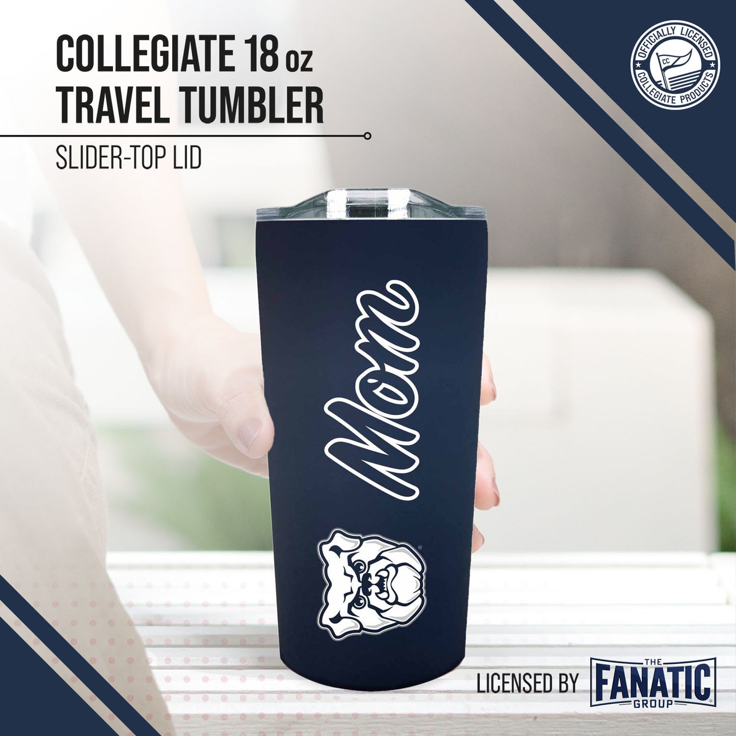 Butler Bulldogs NCAA Stainless Steel Travel Tumbler for Mom - Navy
