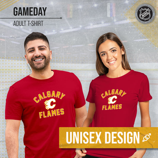 Calgary Flames NHL Adult Game Day Unisex T-Shirt - Red