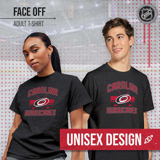 Carolina Hurricanes NHL Adult Faceoff Tag-Less T-Shirt - Black