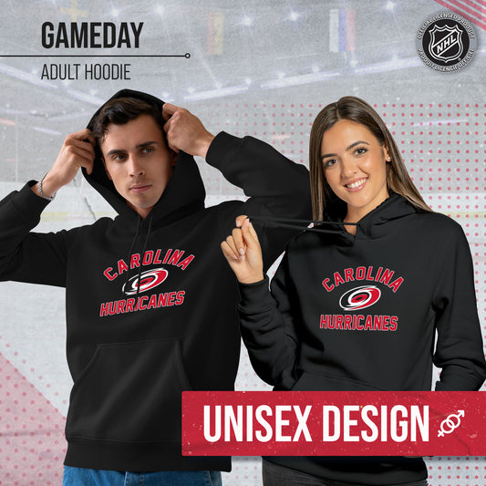 Carolina Hurricanes Adult NHL Gameday Hooded Sweatshirt - Black