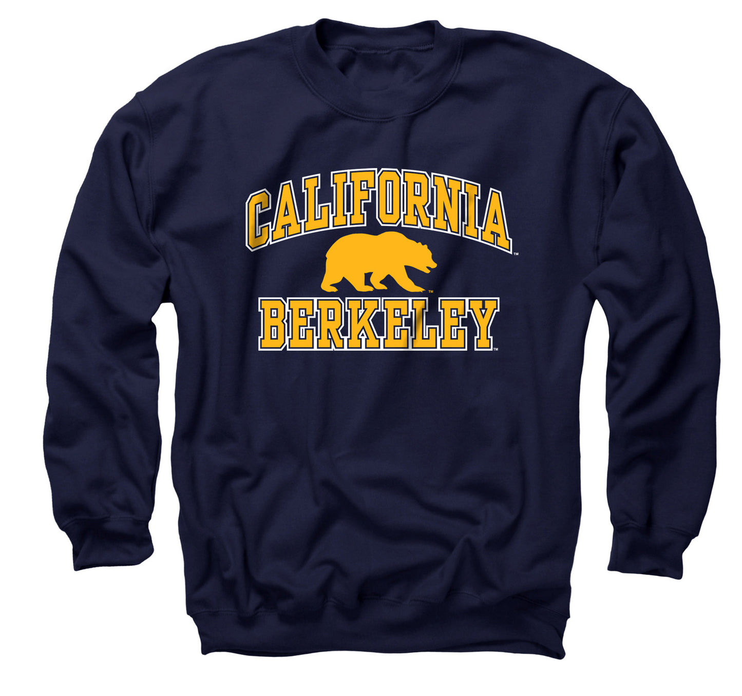 Cal Golden Bears Adult Arch & Logo Soft Style Gameday Crewneck Sweatshirt - Navy