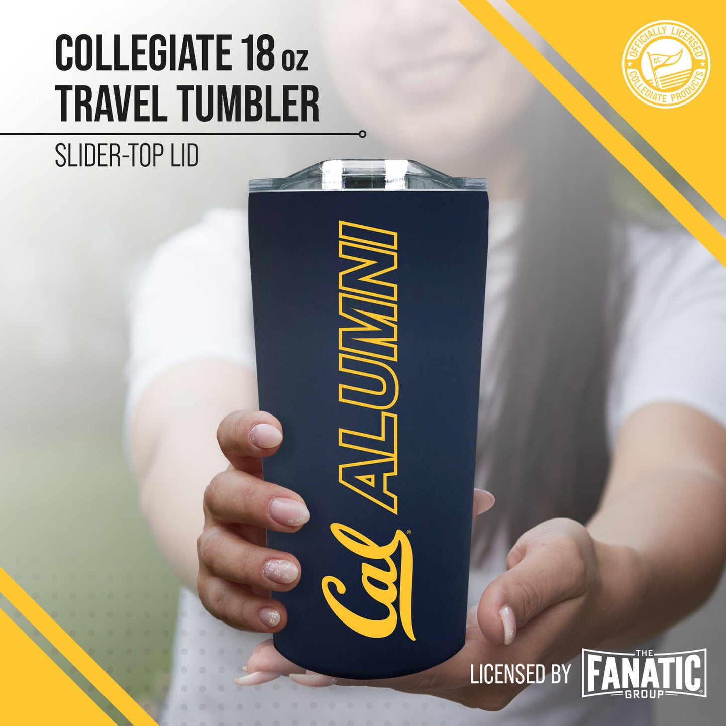 Cal Golden Bears Collegiate Stainless Steel Travel Tumbler for Alumni - Navy