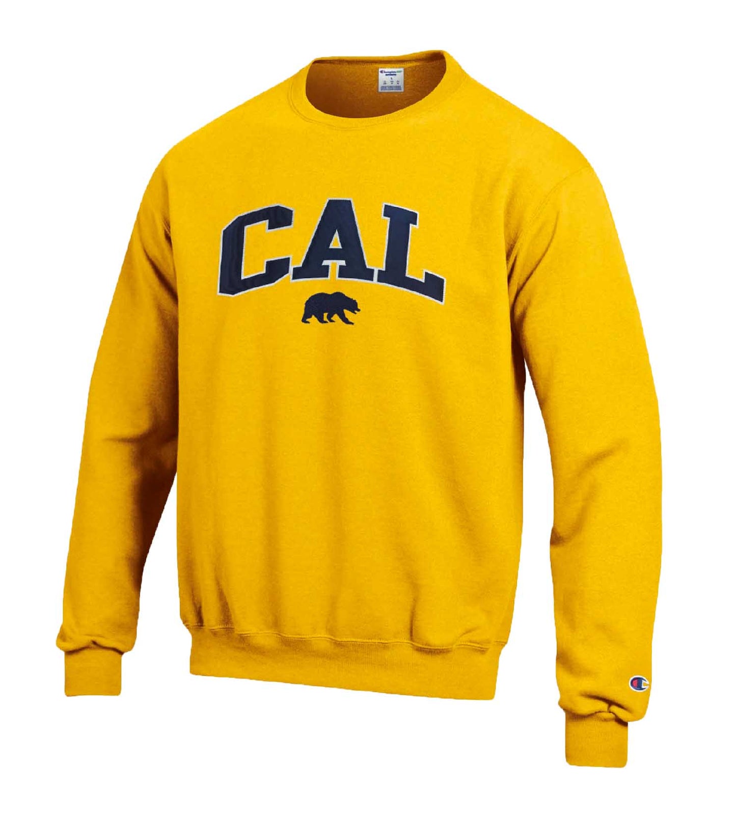 Cal Golden Bears Adult Tackle Twill Crewneck - Gold
